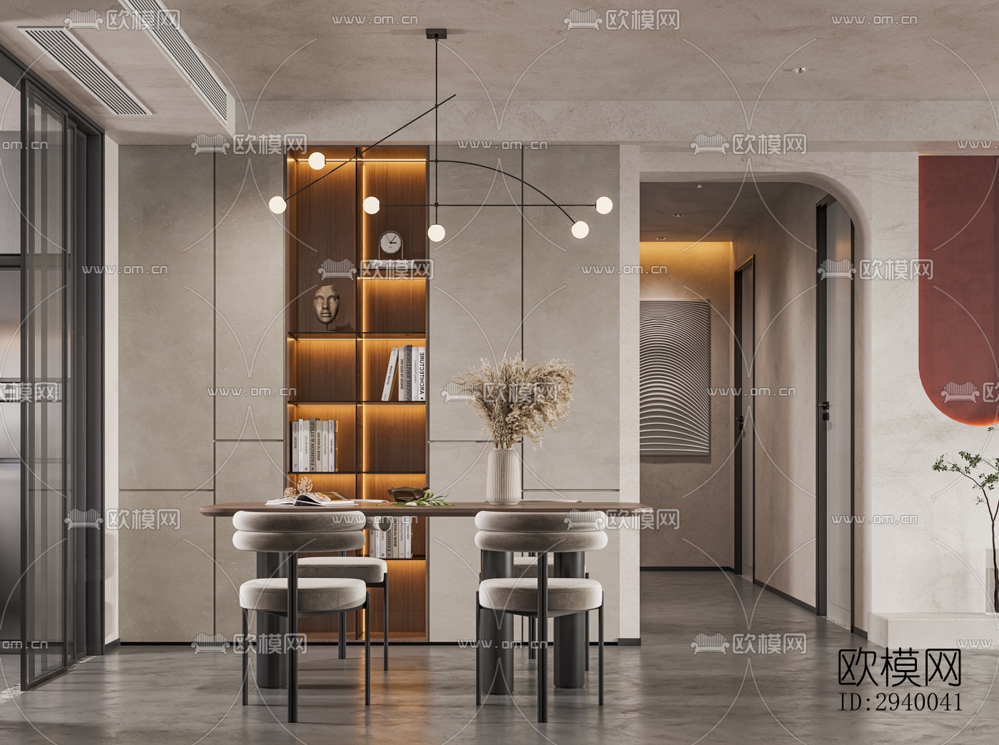 侘寂平层效果图下载（渲染图5）