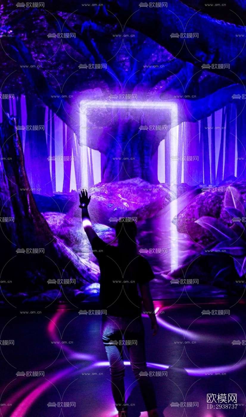 现代展览展厅效果图下载（渲染图5）