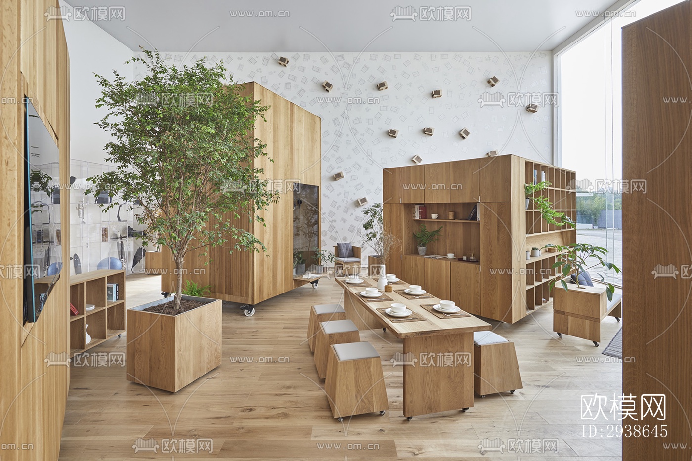 现代展览展厅效果图下载（渲染图12）