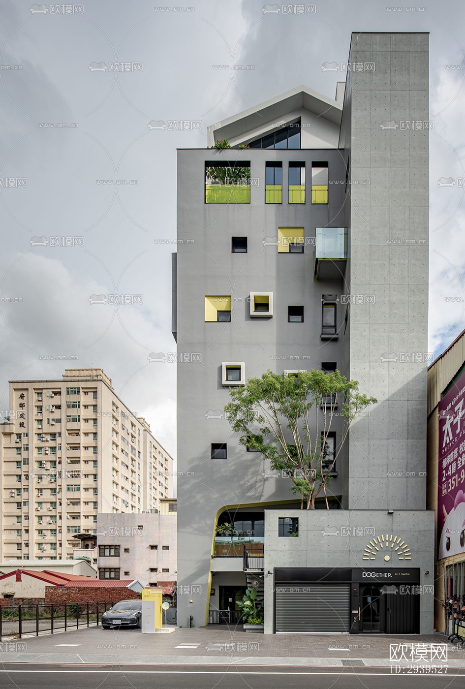 现代酒店民宿效果图下载（渲染图19）