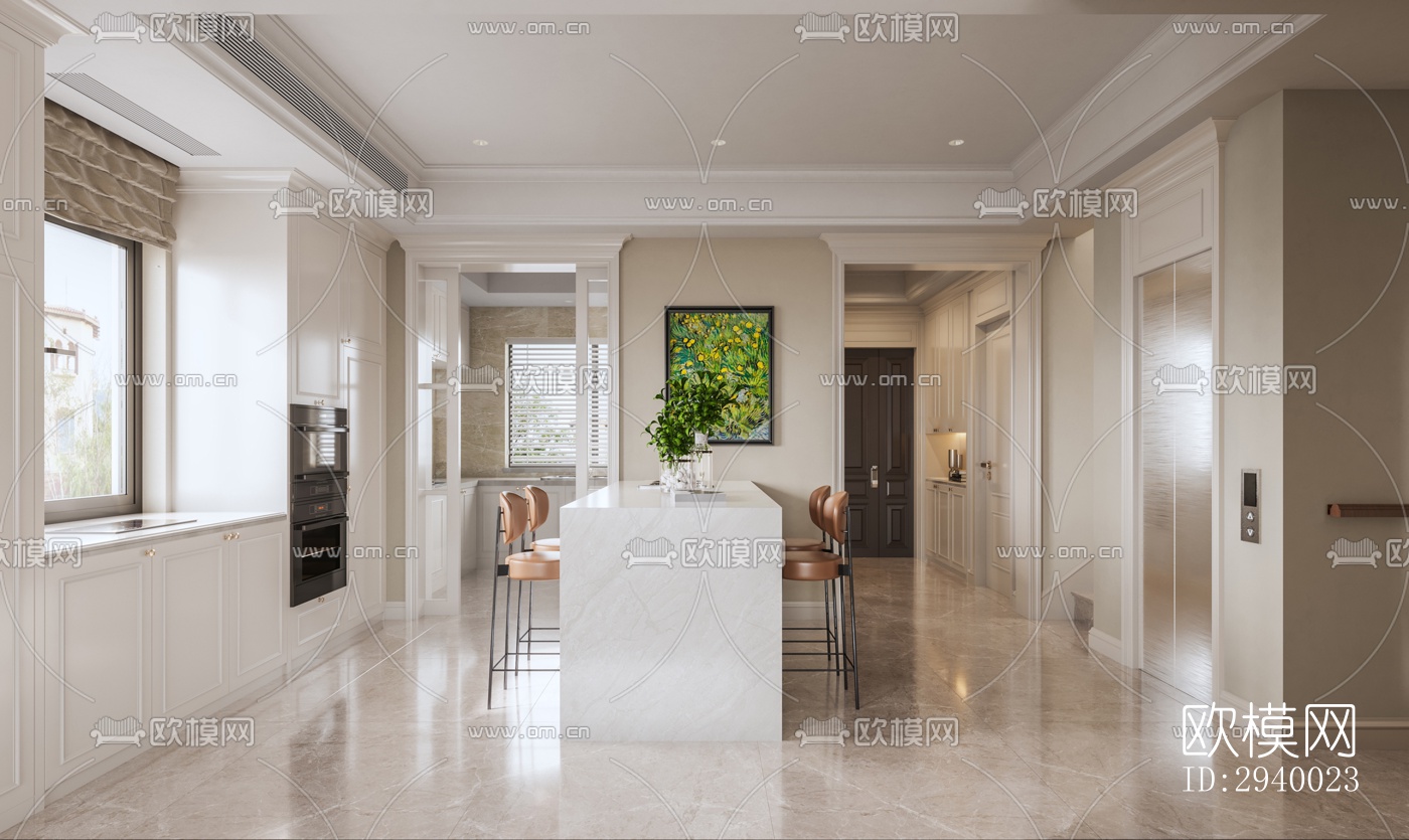 侘寂平层效果图下载（渲染图1）