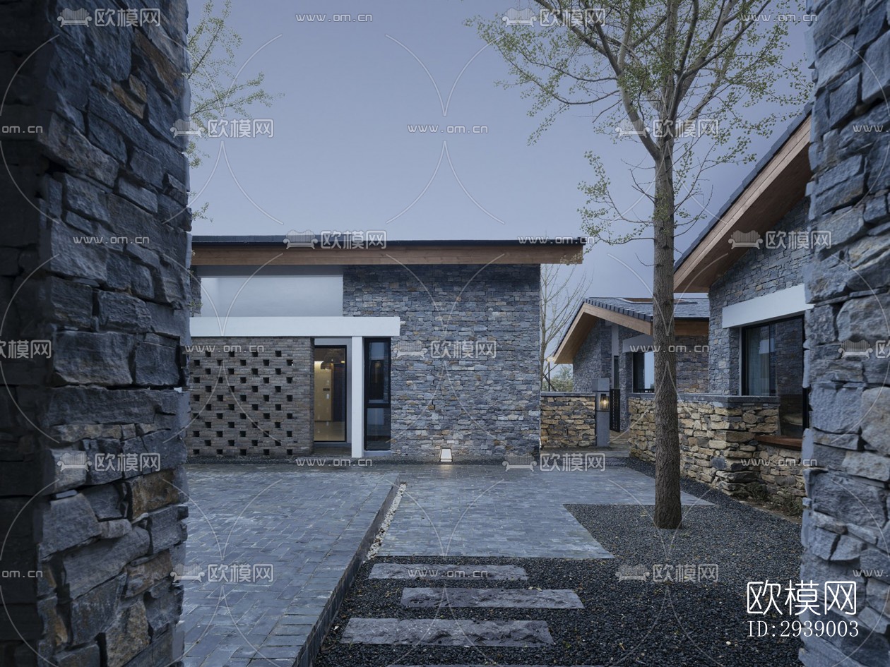 侘寂酒店民宿效果图下载（渲染图15）