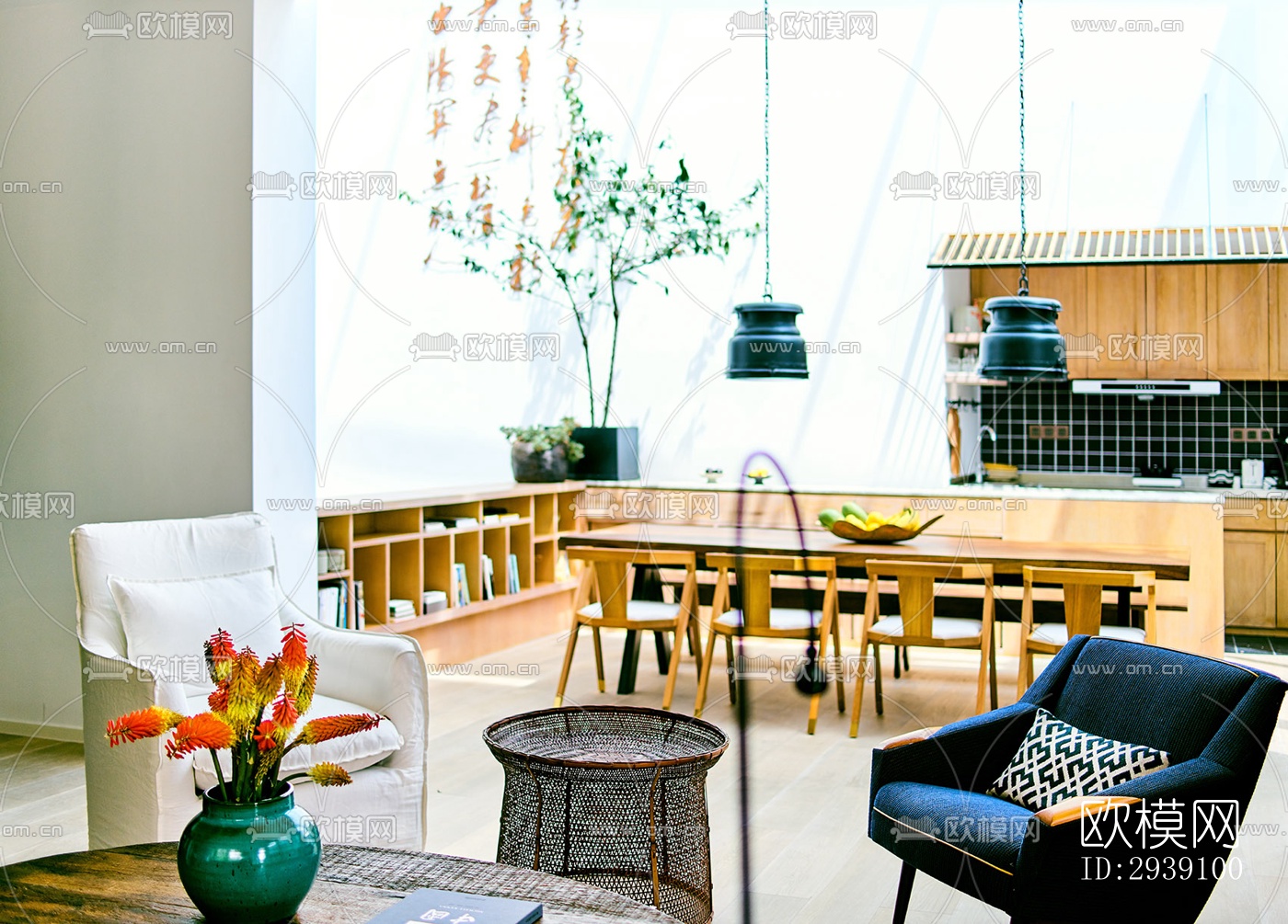 北欧酒店民宿效果图下载（渲染图1）