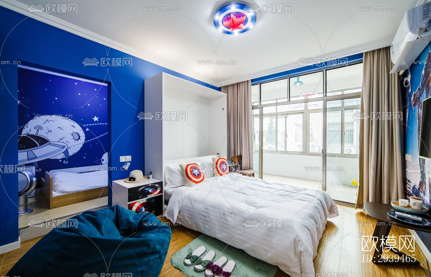 现代酒店民宿效果图下载（渲染图5）