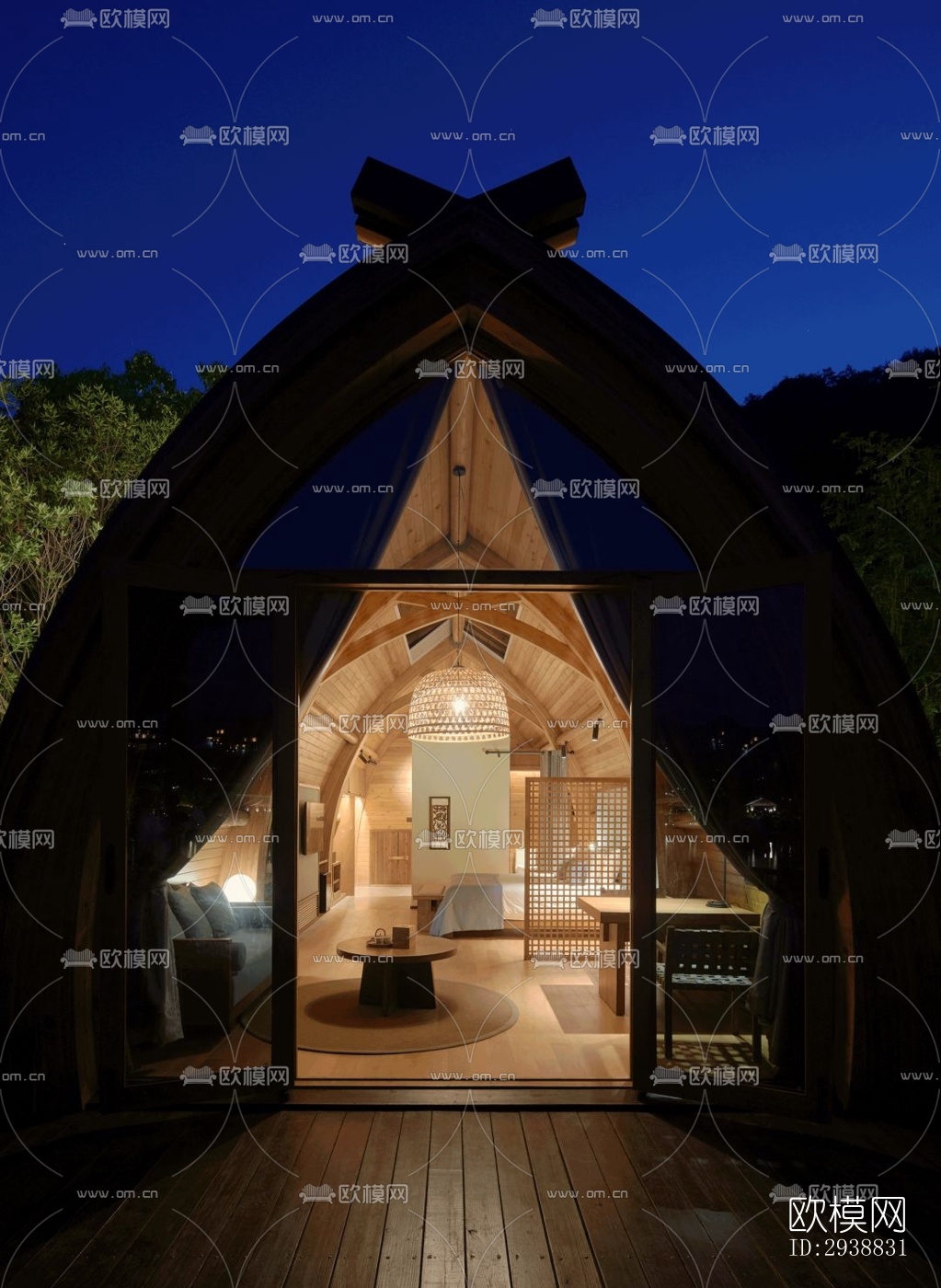 东南亚酒店民宿效果图下载（渲染图8）