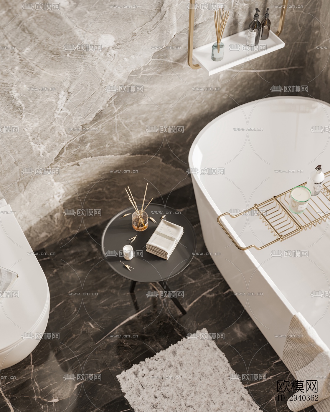 现代平层效果图下载（渲染图14）