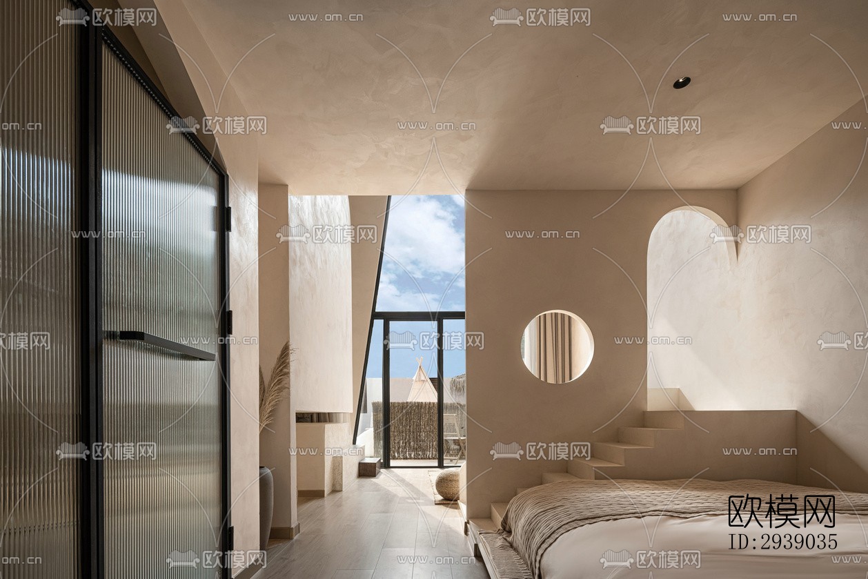 侘寂酒店民宿效果图下载（渲染图10）