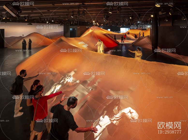 現(xiàn)代展覽展廳效果圖下載(渲染圖1)