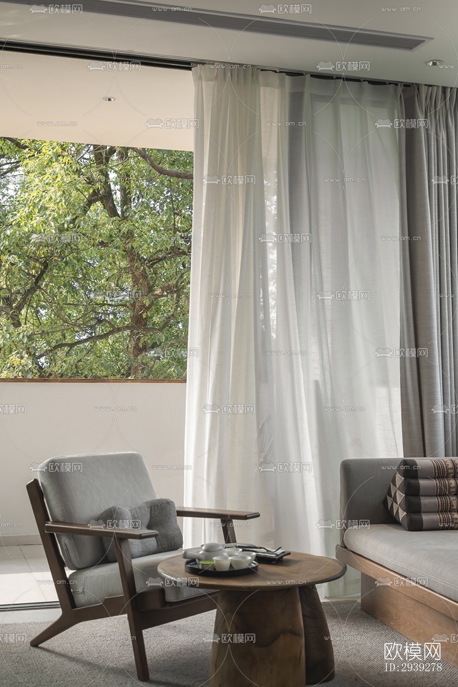 新中式酒店民宿效果图下载（渲染图16）