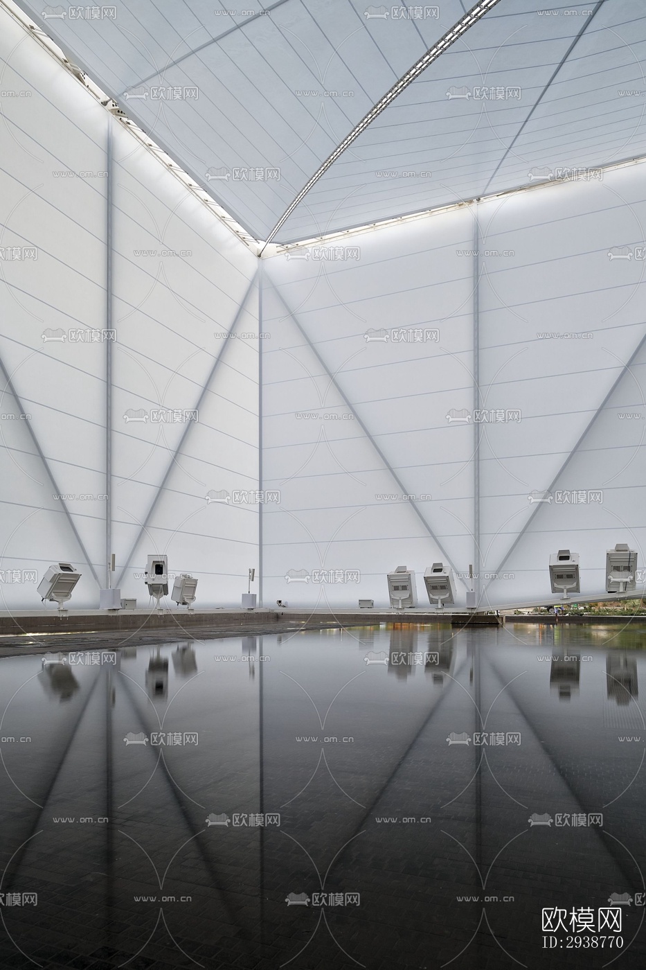 现代展览展厅效果图下载（渲染图4）