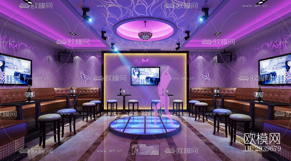 工业风KTV效果图下载（渲染图13）