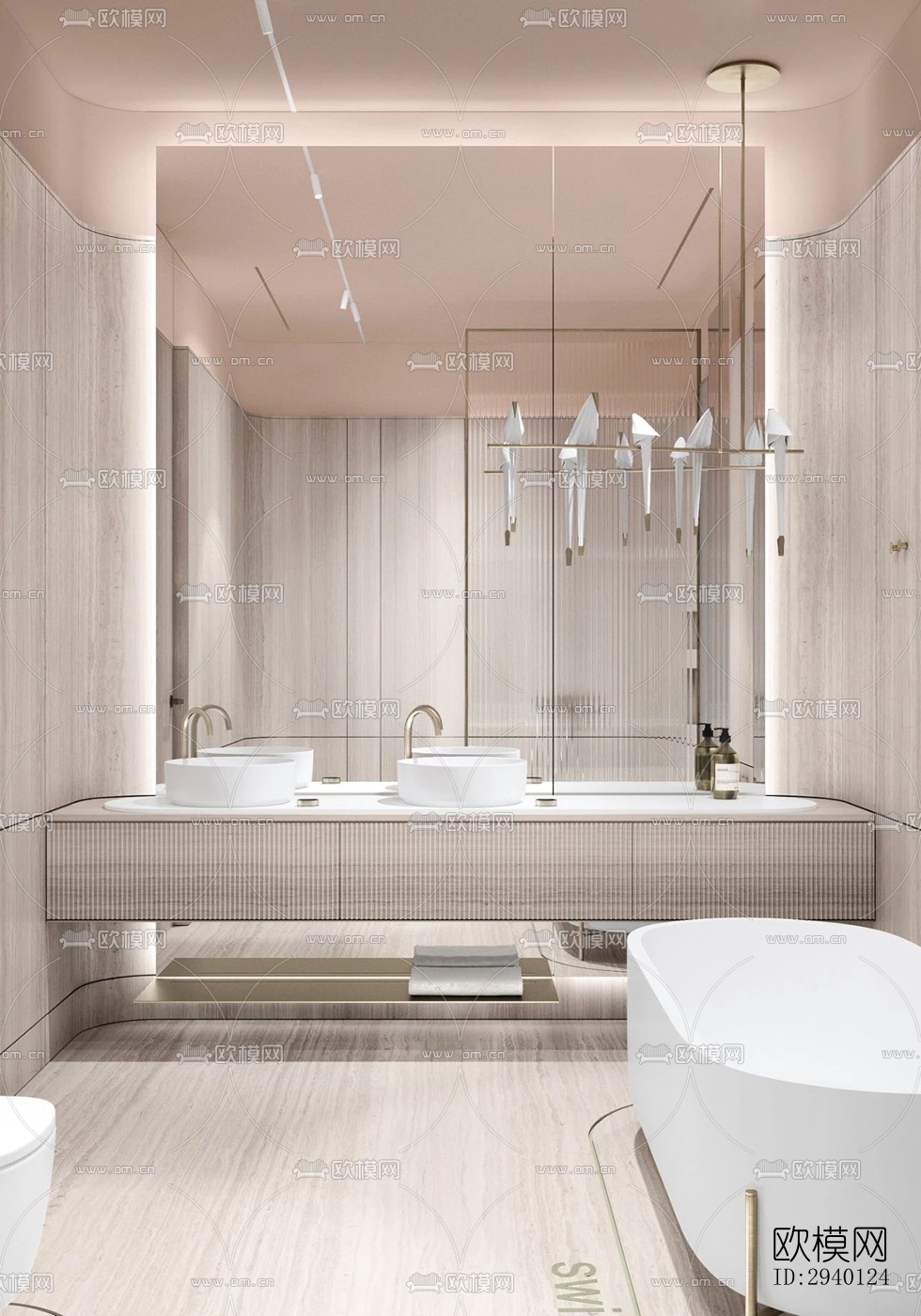 北欧平层效果图下载（渲染图2）