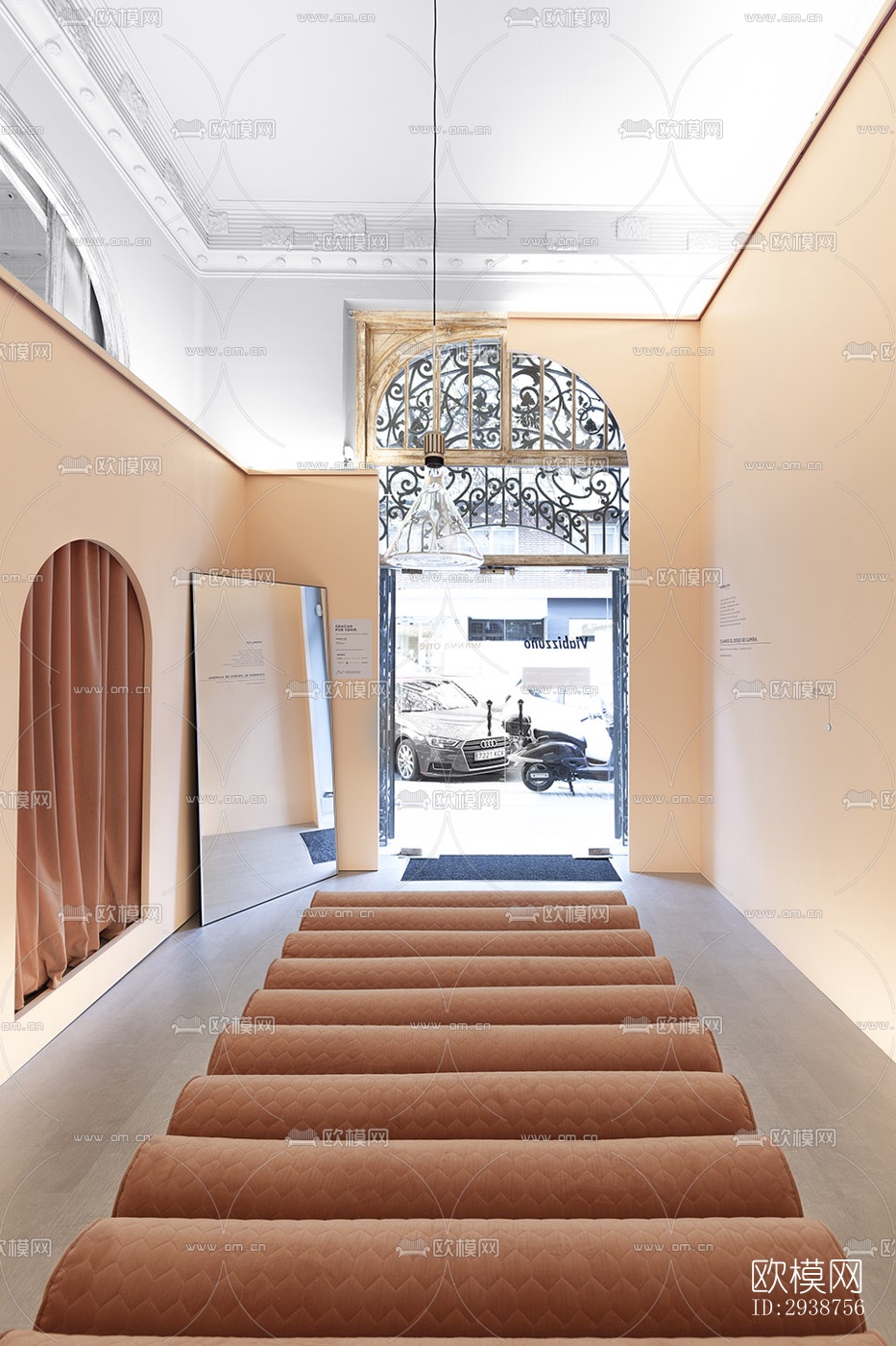 现代展览展厅效果图下载（渲染图1）