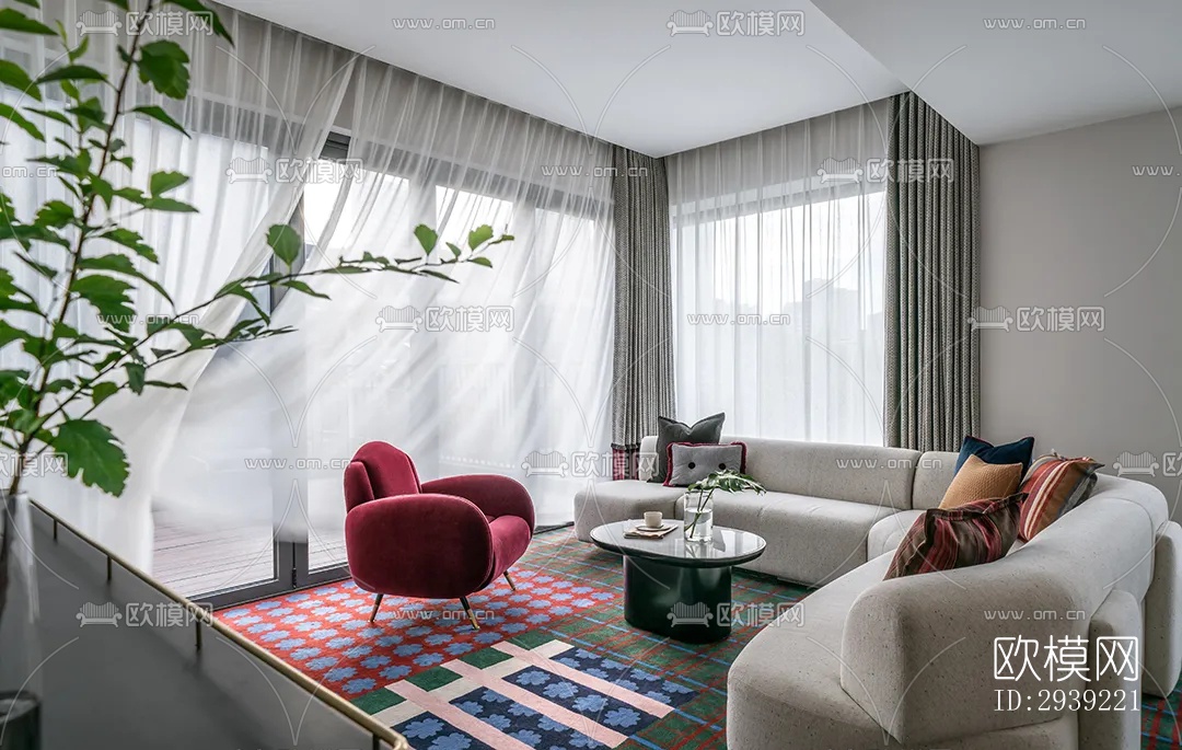 后现代酒店民宿效果图下载（渲染图19）