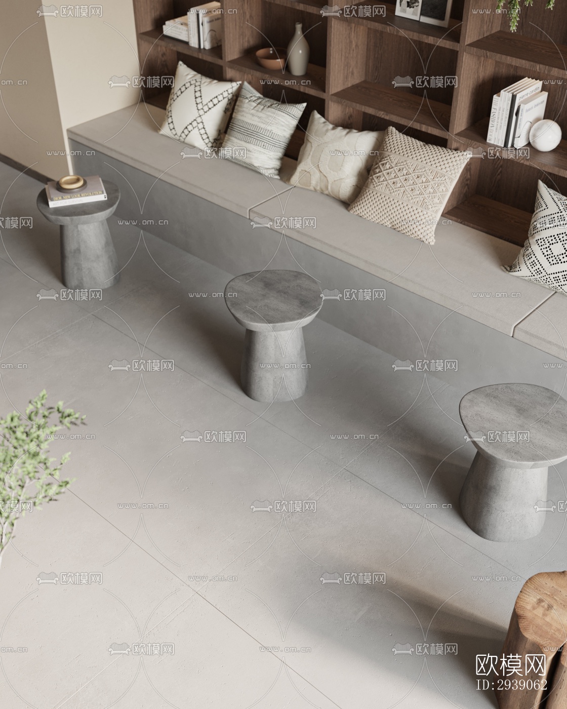 侘寂酒店民宿效果图下载（渲染图1）