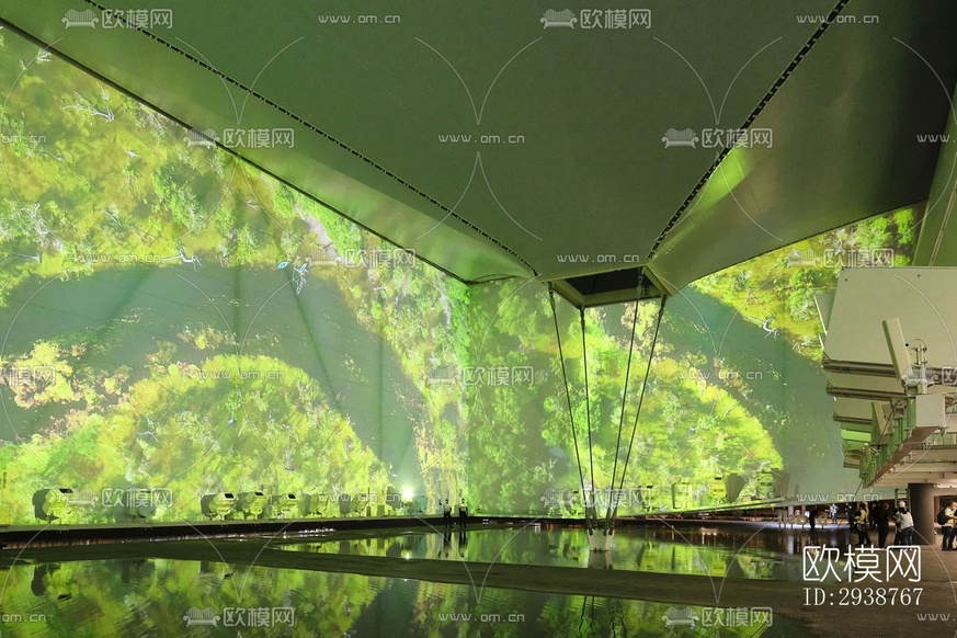 現(xiàn)代展覽展廳效果圖下載(渲染圖6)