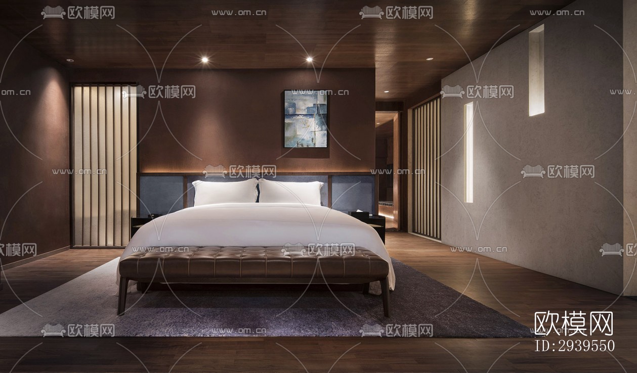 现代酒店民宿效果图下载（渲染图5）