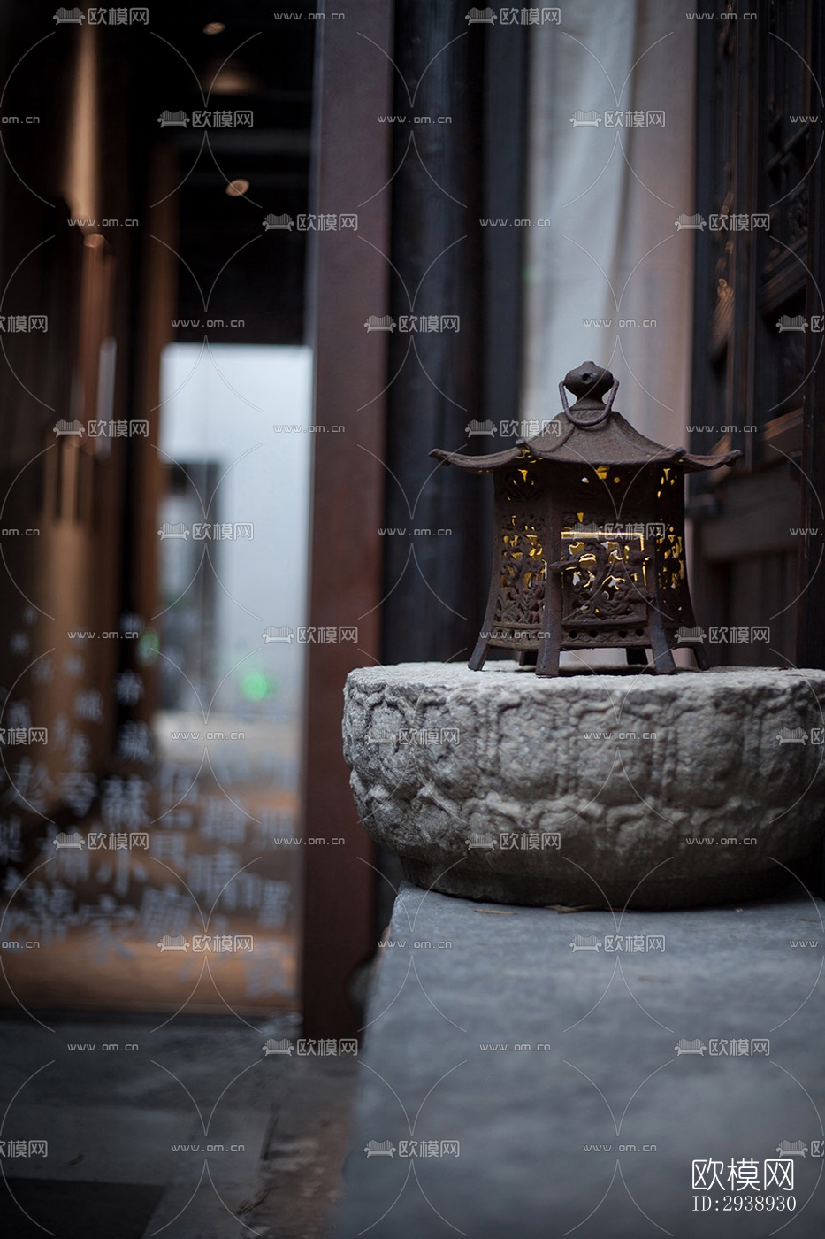 中式酒店民宿效果图下载（渲染图1）