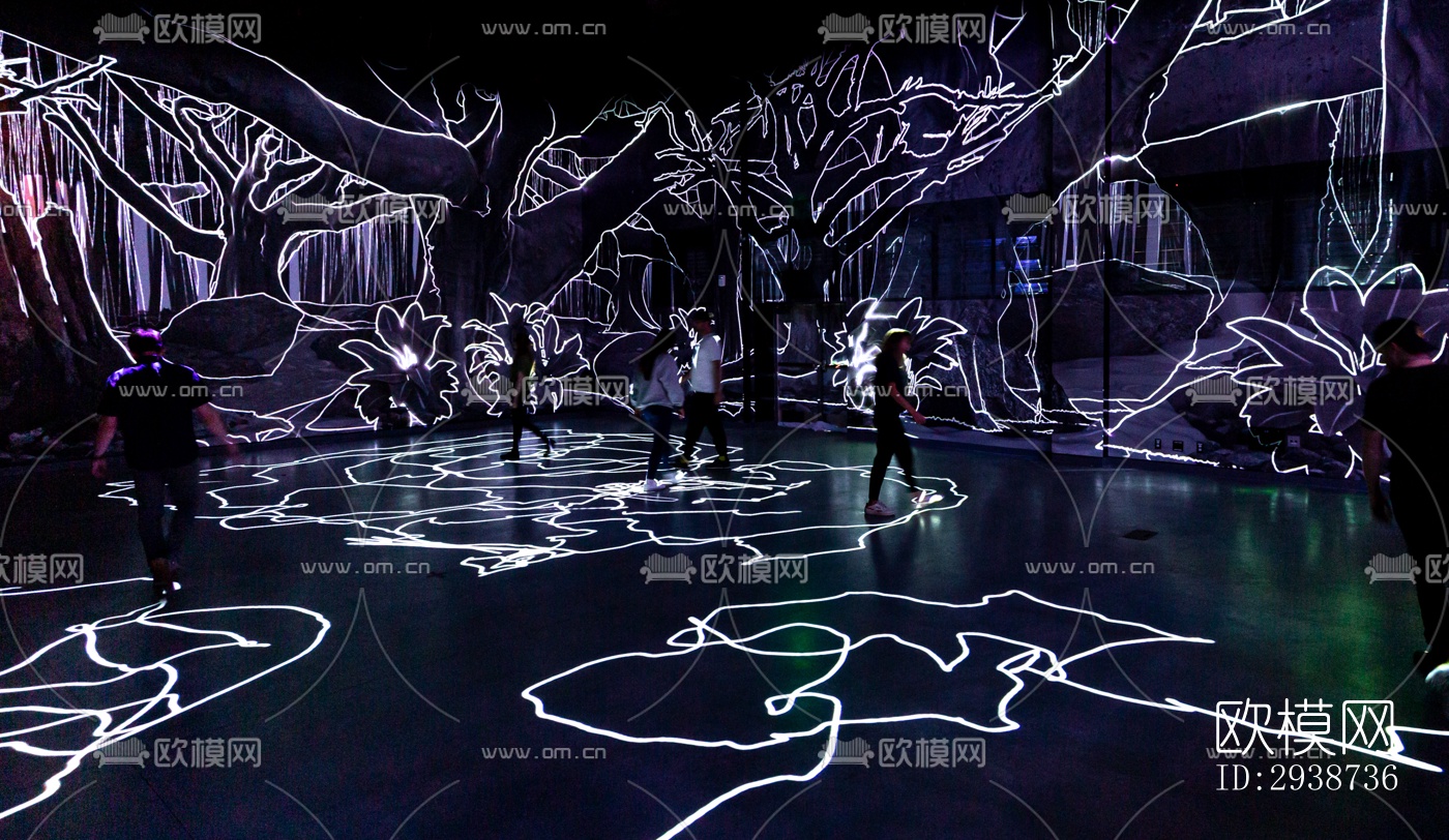 现代展览展厅效果图下载（渲染图10）