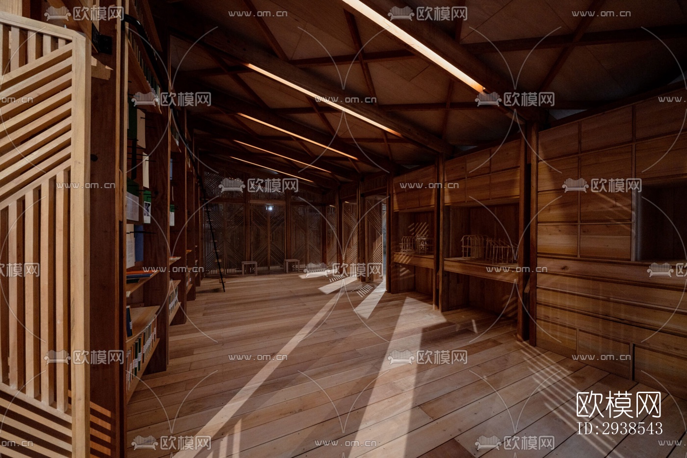 工业风展览展厅效果图下载（渲染图13）