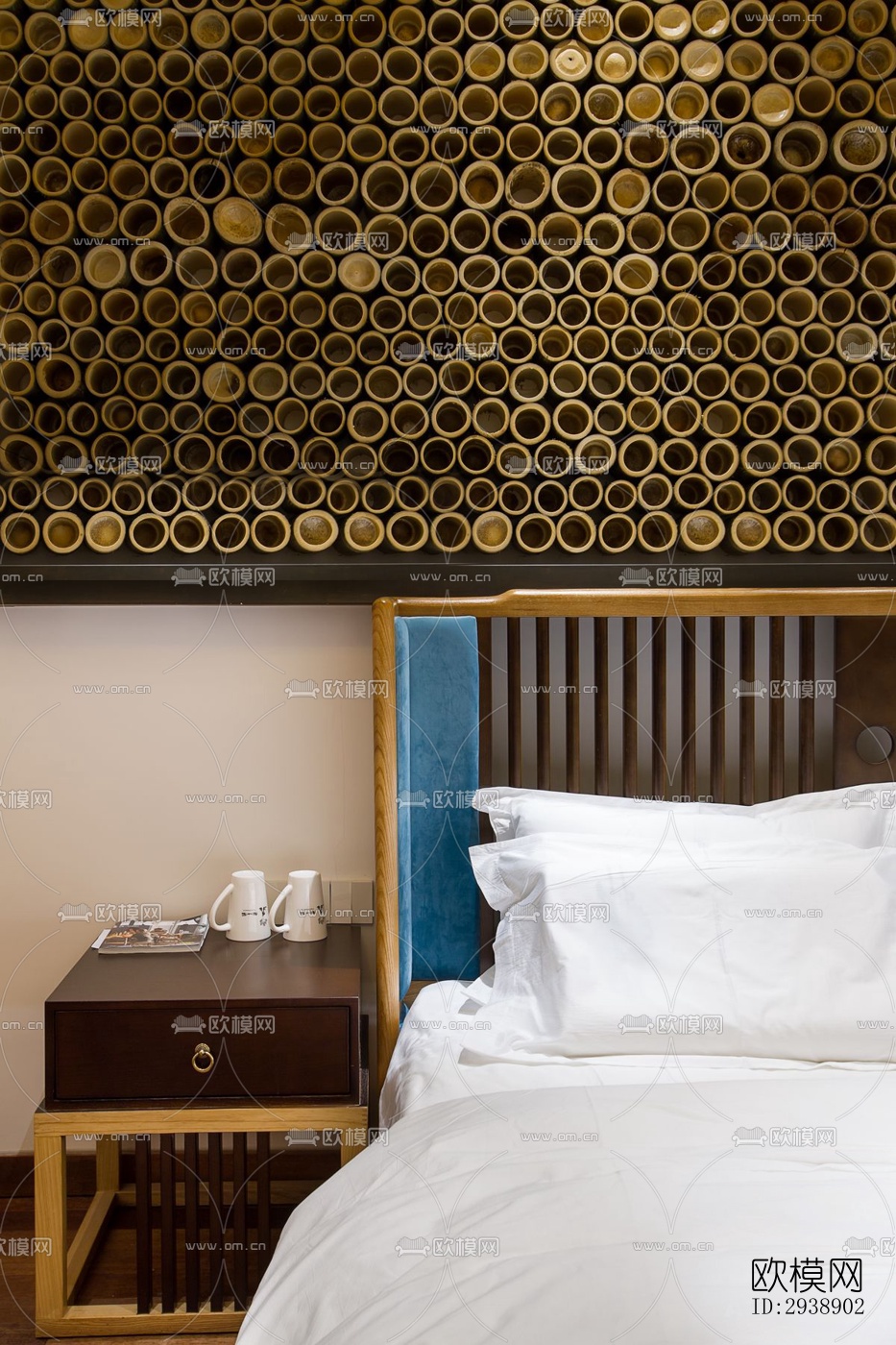 中式酒店民宿效果图下载（渲染图4）