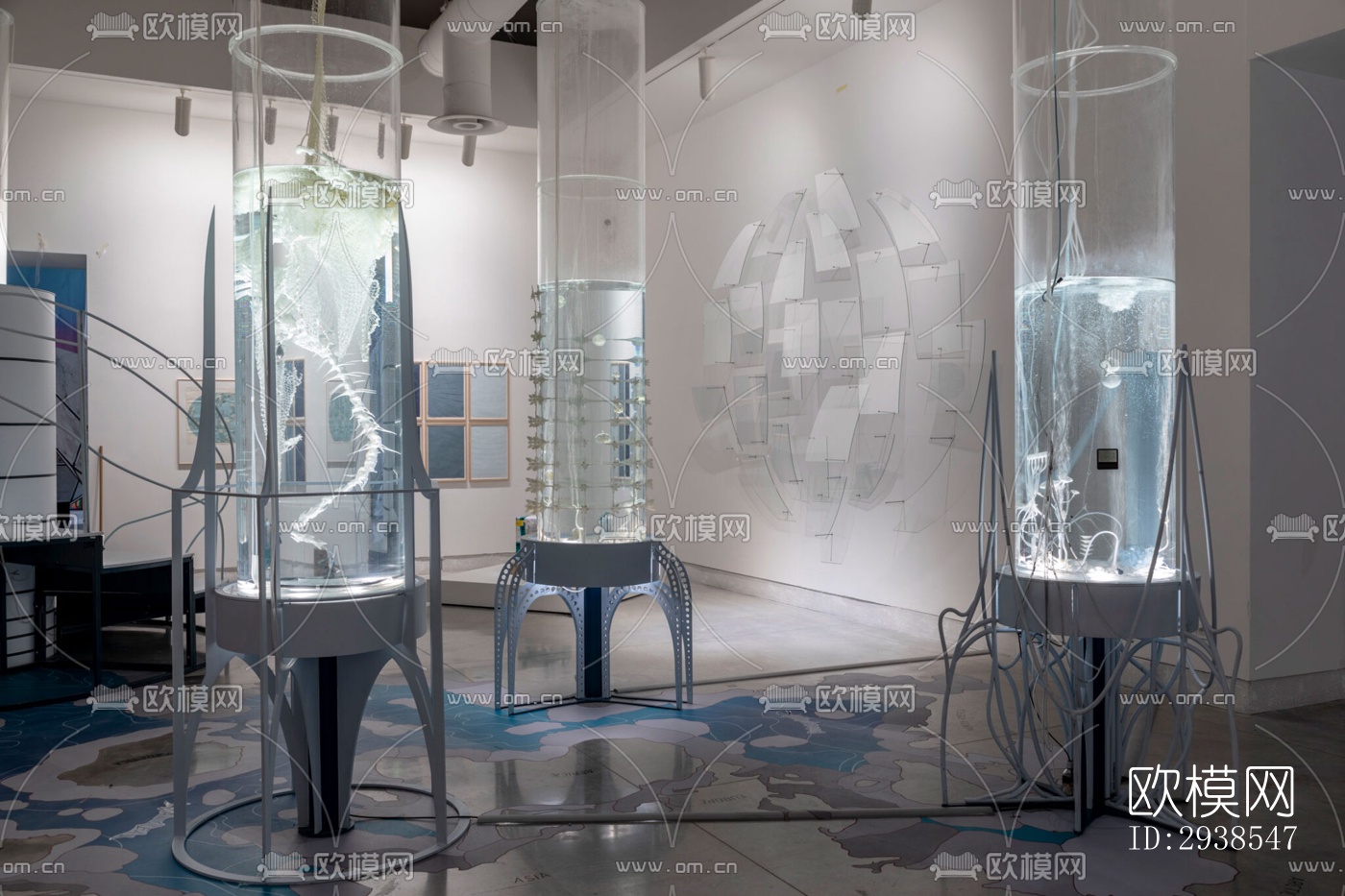 工业风展览展厅效果图下载（渲染图20）