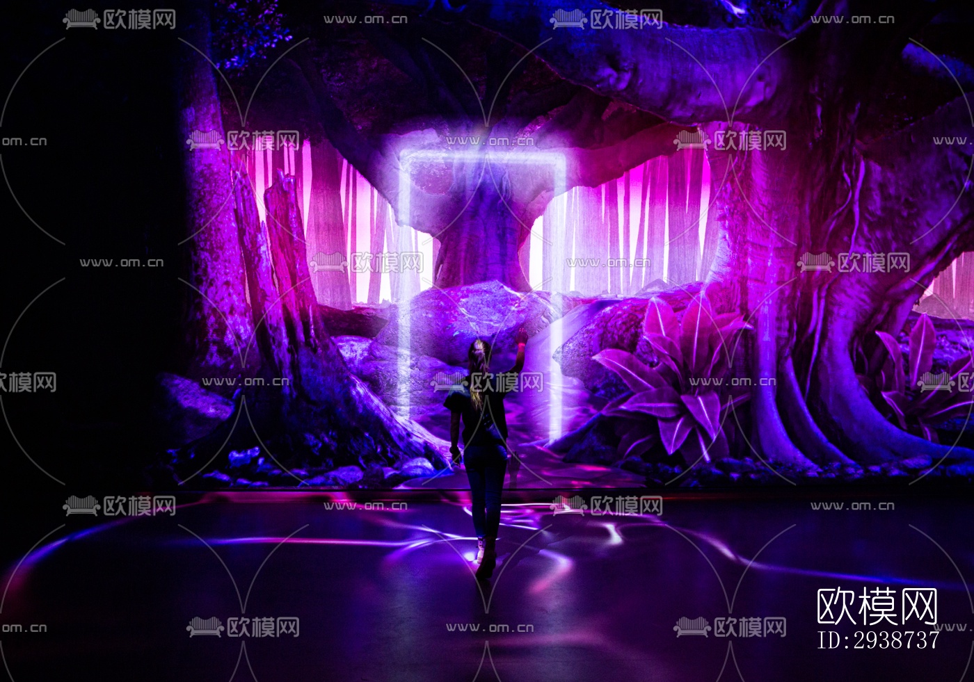 现代展览展厅效果图下载（渲染图4）