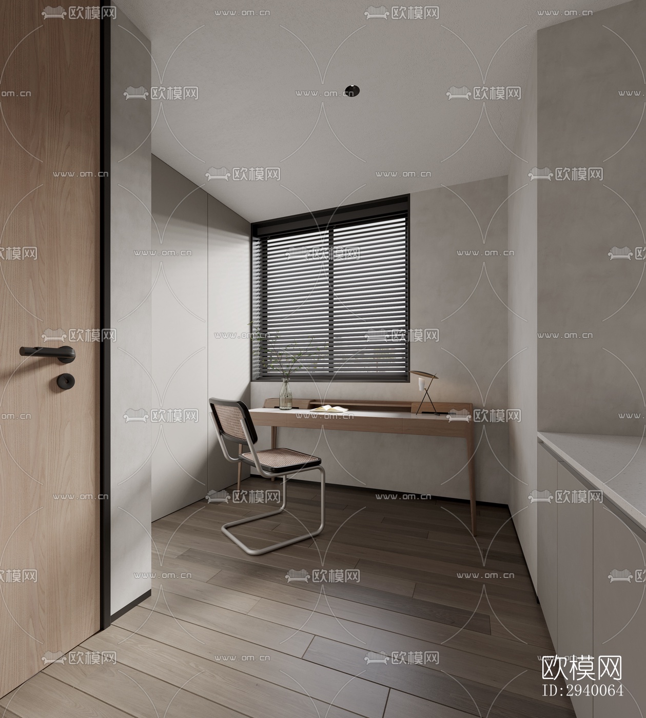 侘寂平层效果图下载（渲染图5）