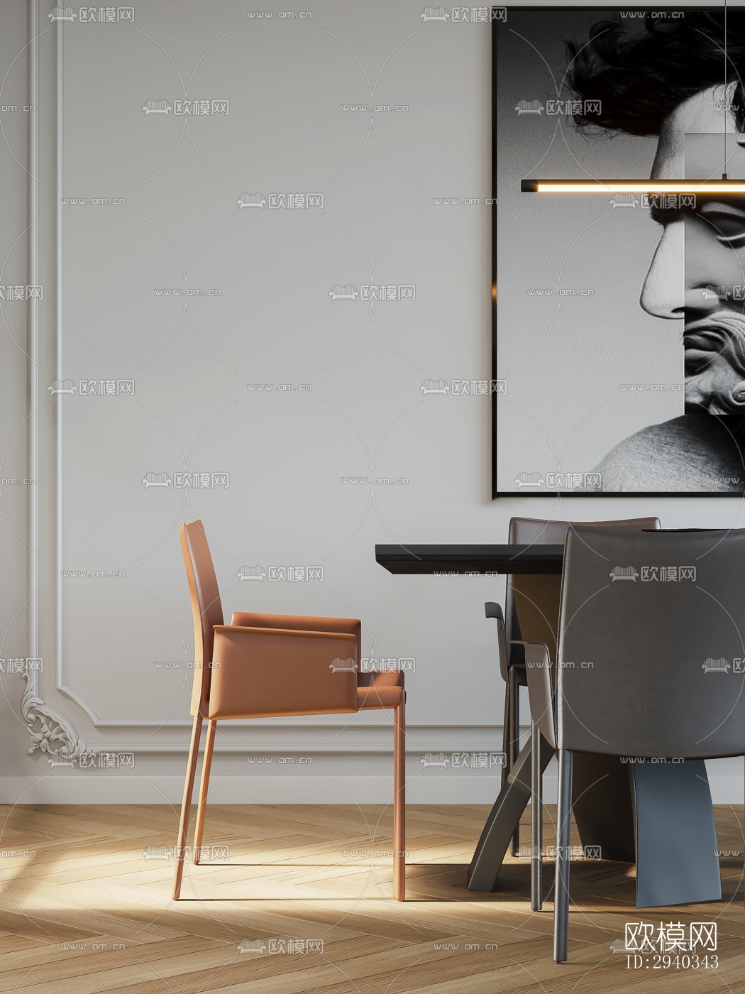 现代平层效果图下载（渲染图13）