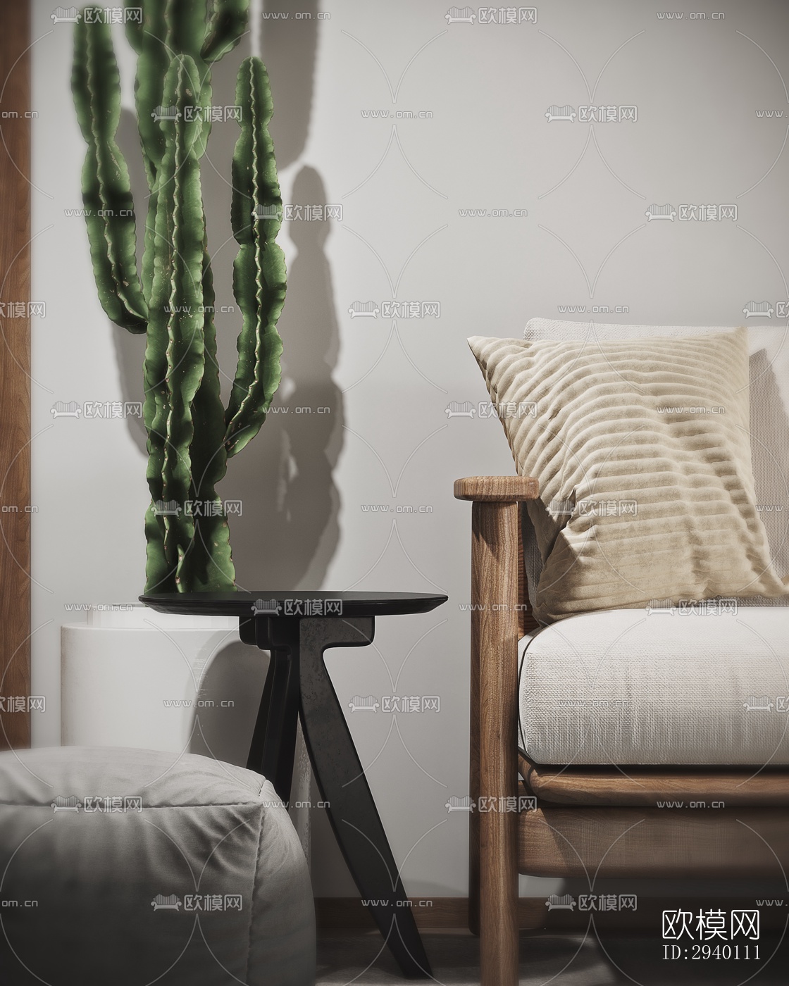 北欧平层效果图下载（渲染图9）