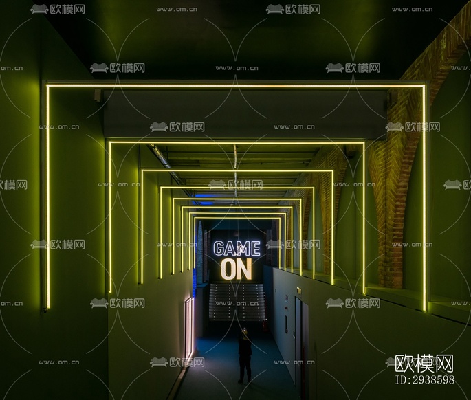 工业风展览展厅效果图下载(渲染图15)