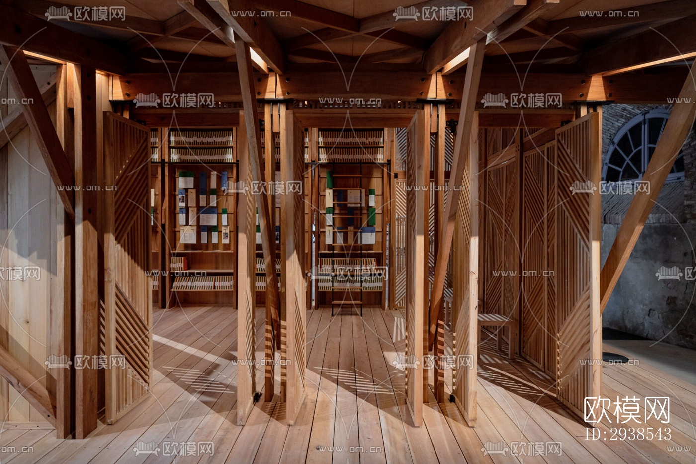 工业风展览展厅效果图下载（渲染图10）