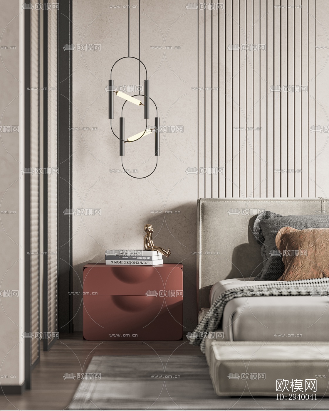 侘寂平层效果图下载（渲染图12）