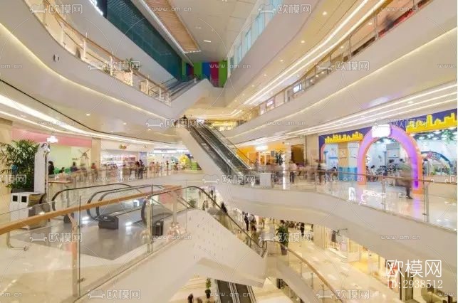 现代商业综合体效果图下载(渲染图3)