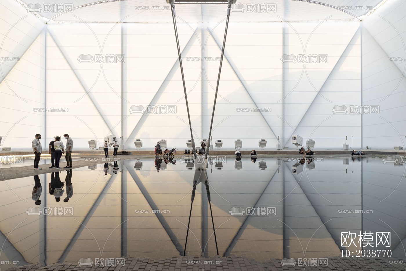 现代展览展厅效果图下载（渲染图17）