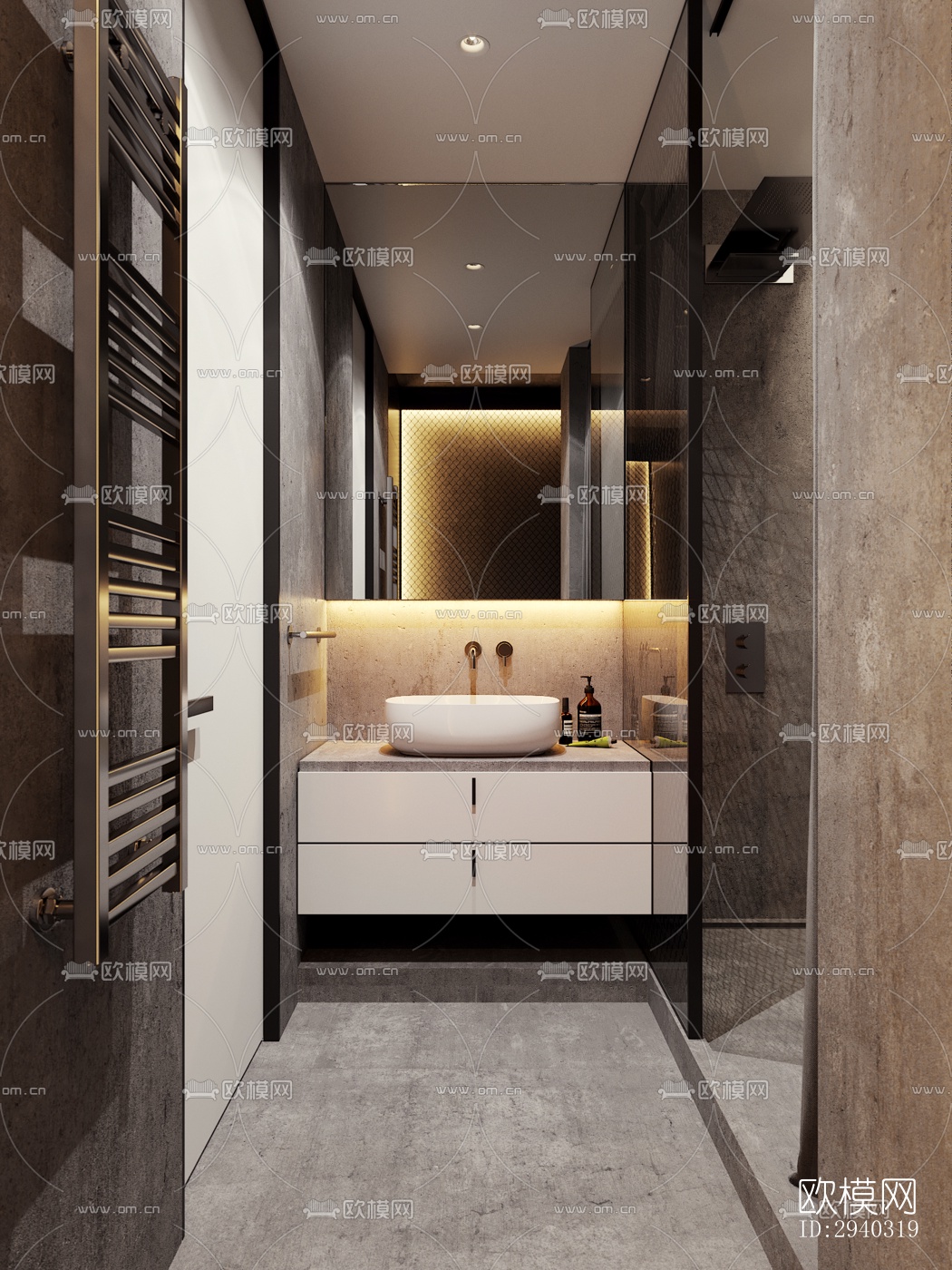 现代平层效果图下载（渲染图14）