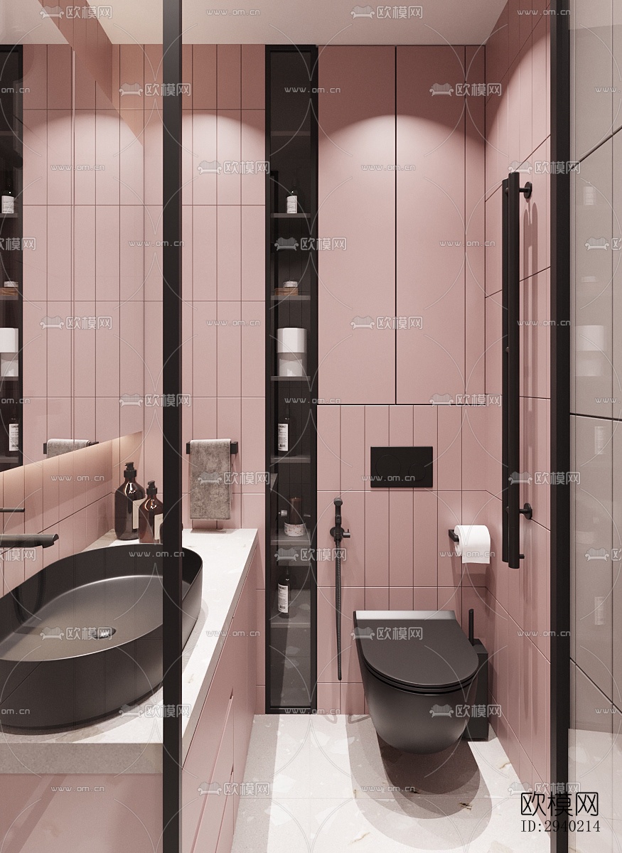 欧式平层效果图下载（渲染图11）