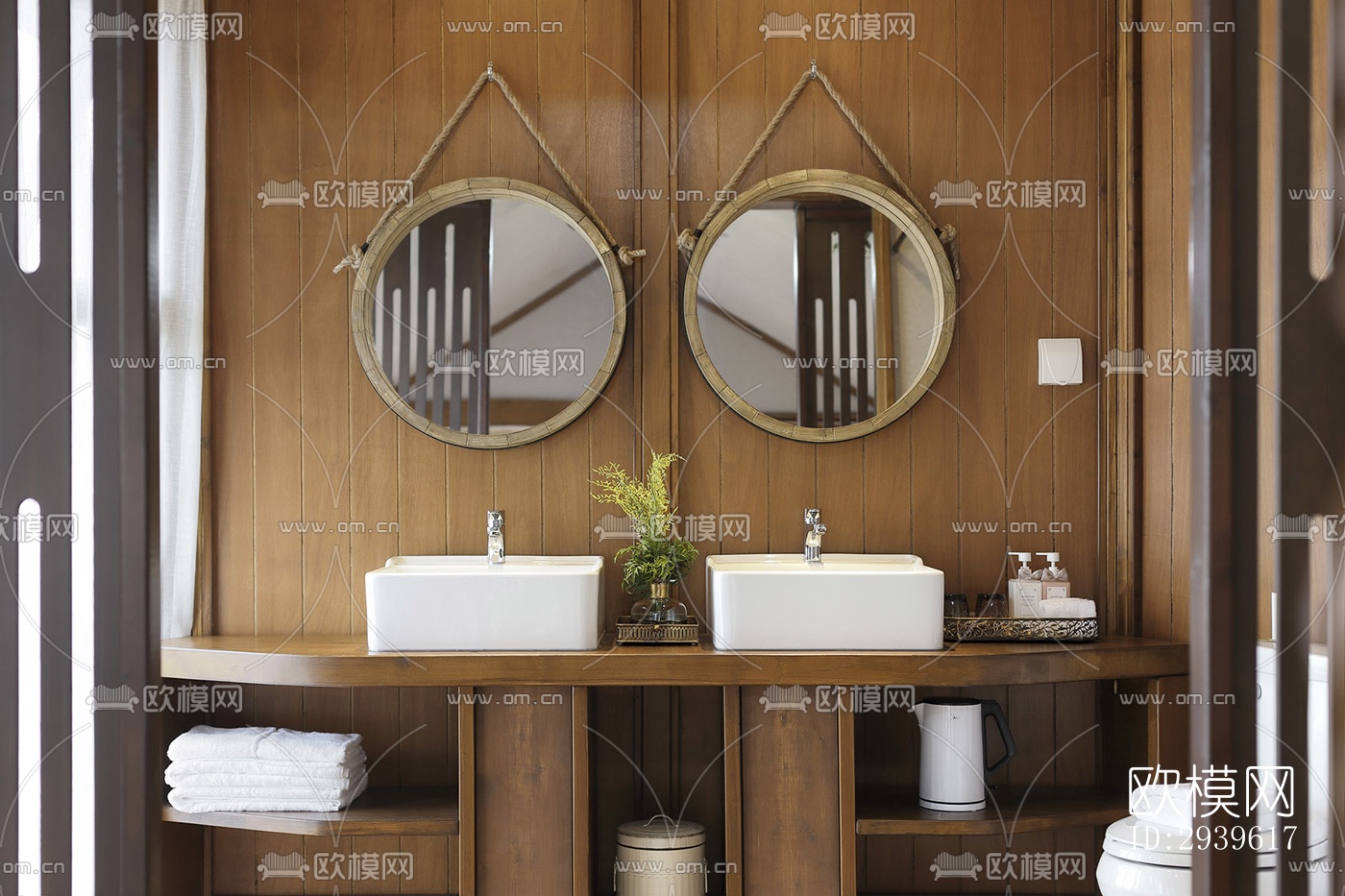 美式酒店民宿效果图下载（渲染图8）