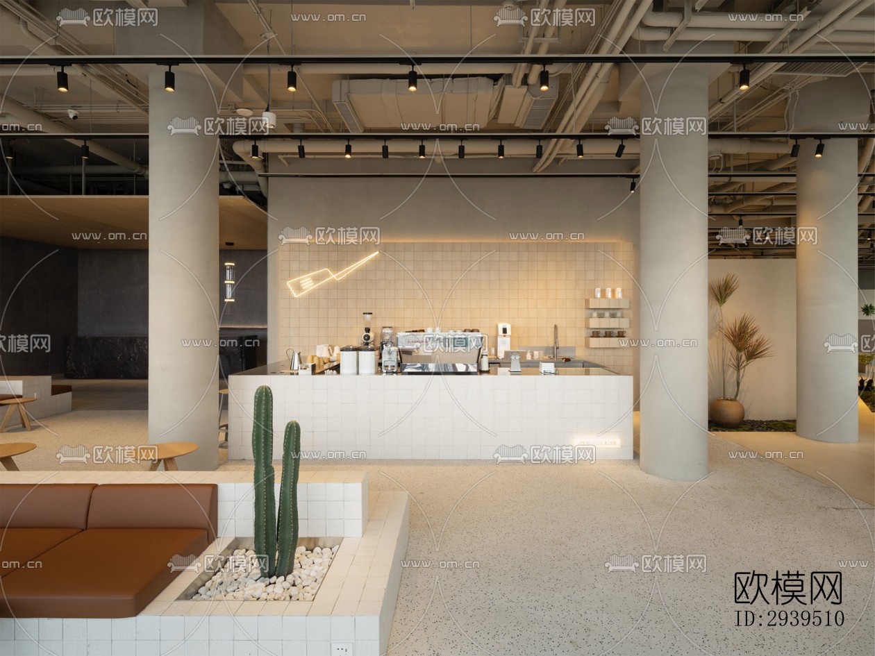 现代酒店民宿效果图下载（渲染图2）