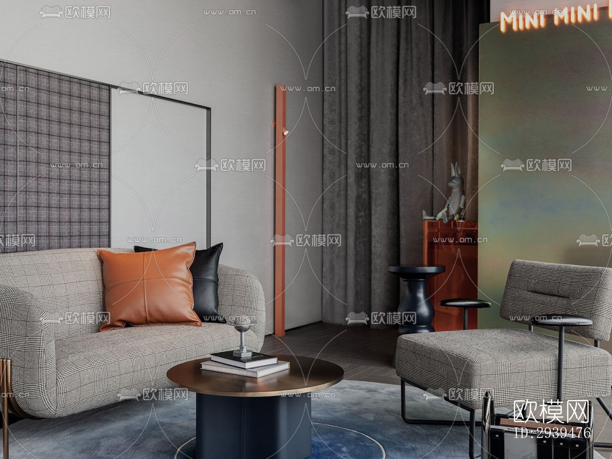 现代酒店民宿效果图下载（渲染图4）