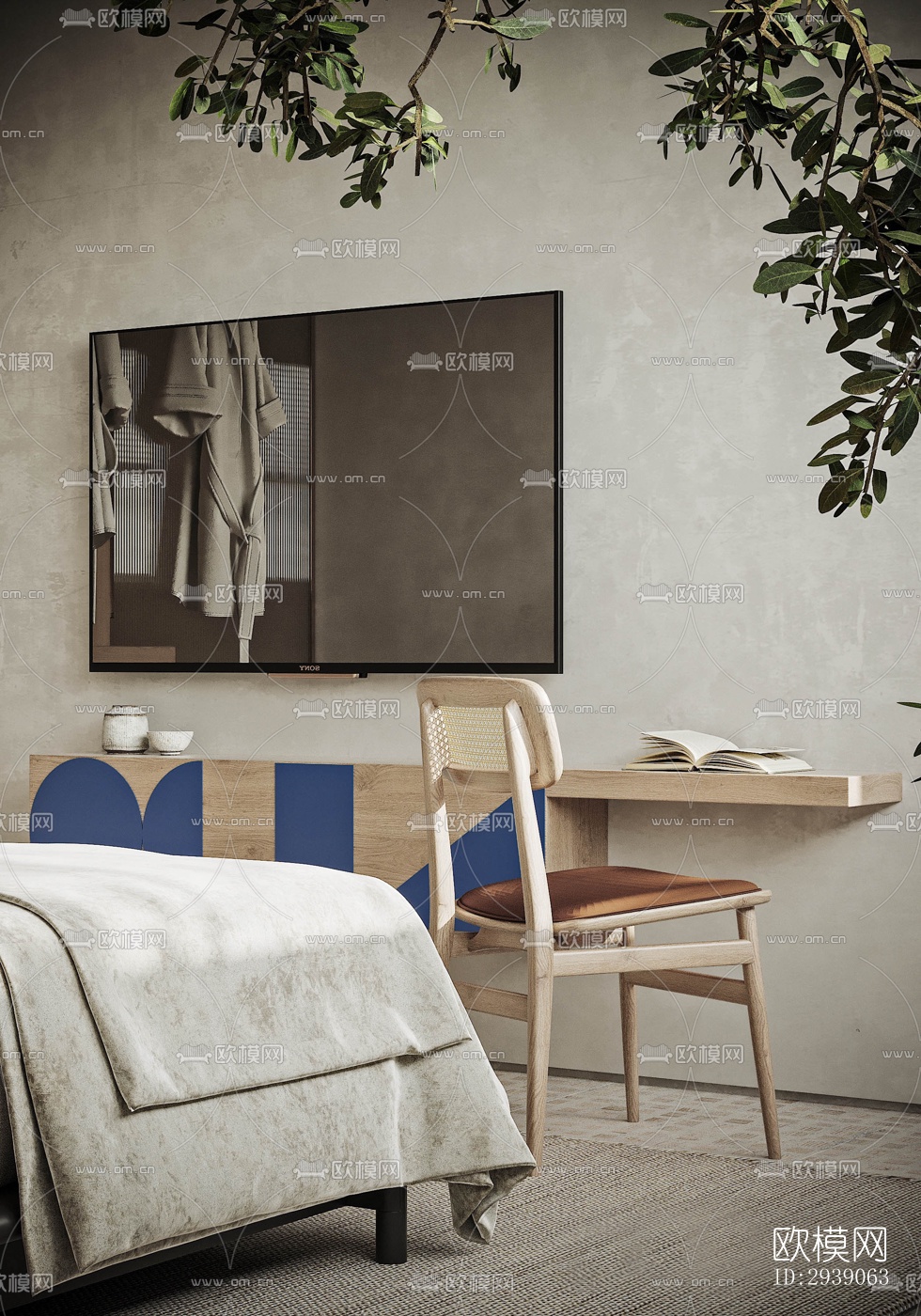 侘寂酒店民宿效果图下载（渲染图6）