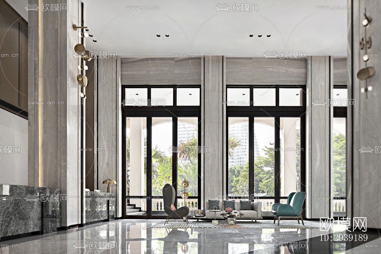 后现代酒店民宿效果图下载（渲染图10）