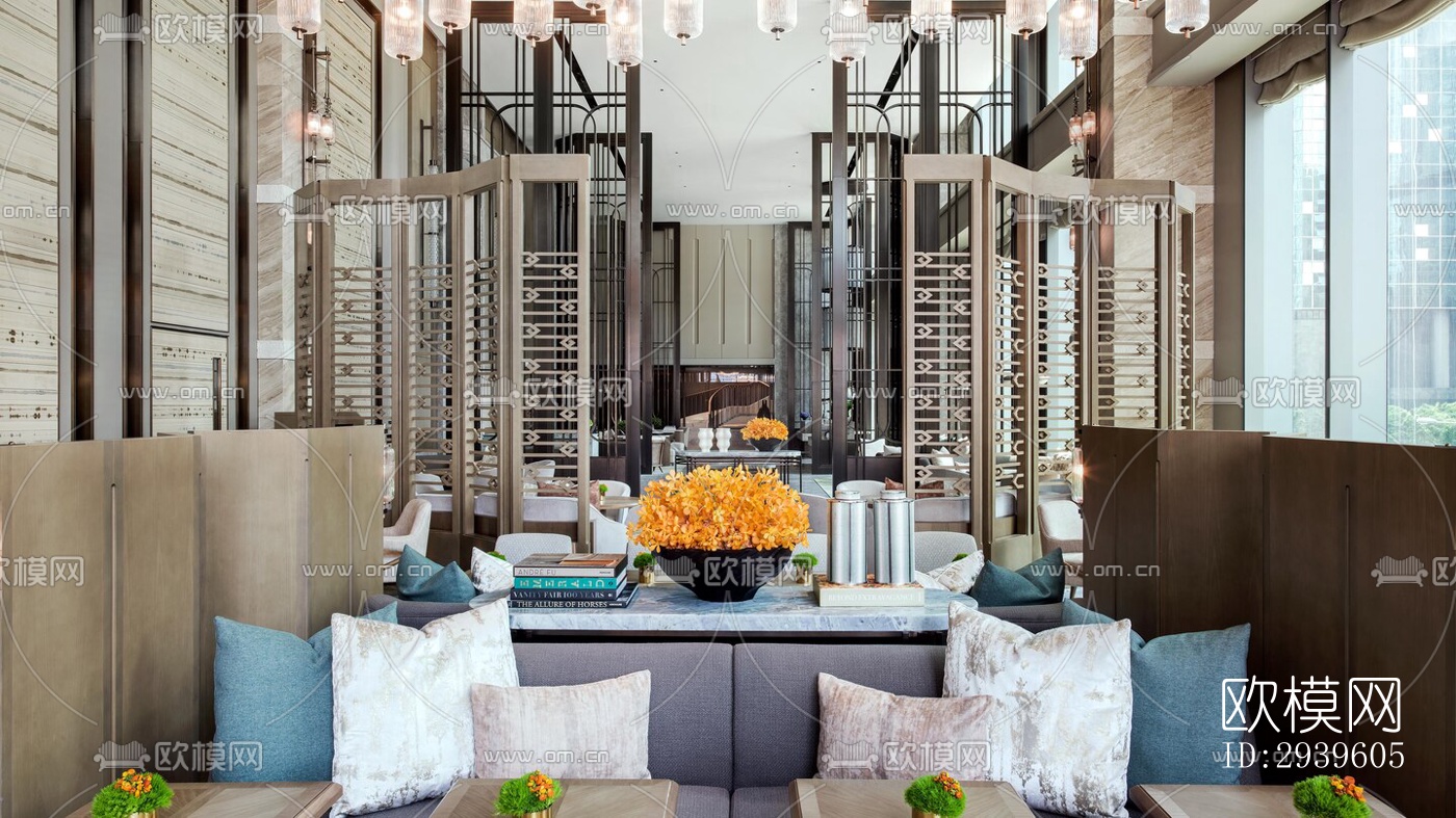 现代酒店民宿效果图下载（渲染图20）