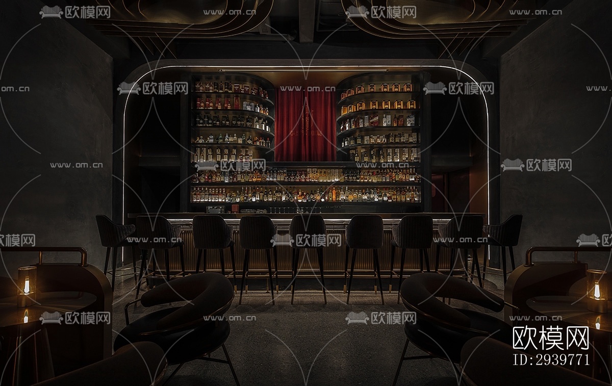 现代酒吧效果图下载（渲染图18）