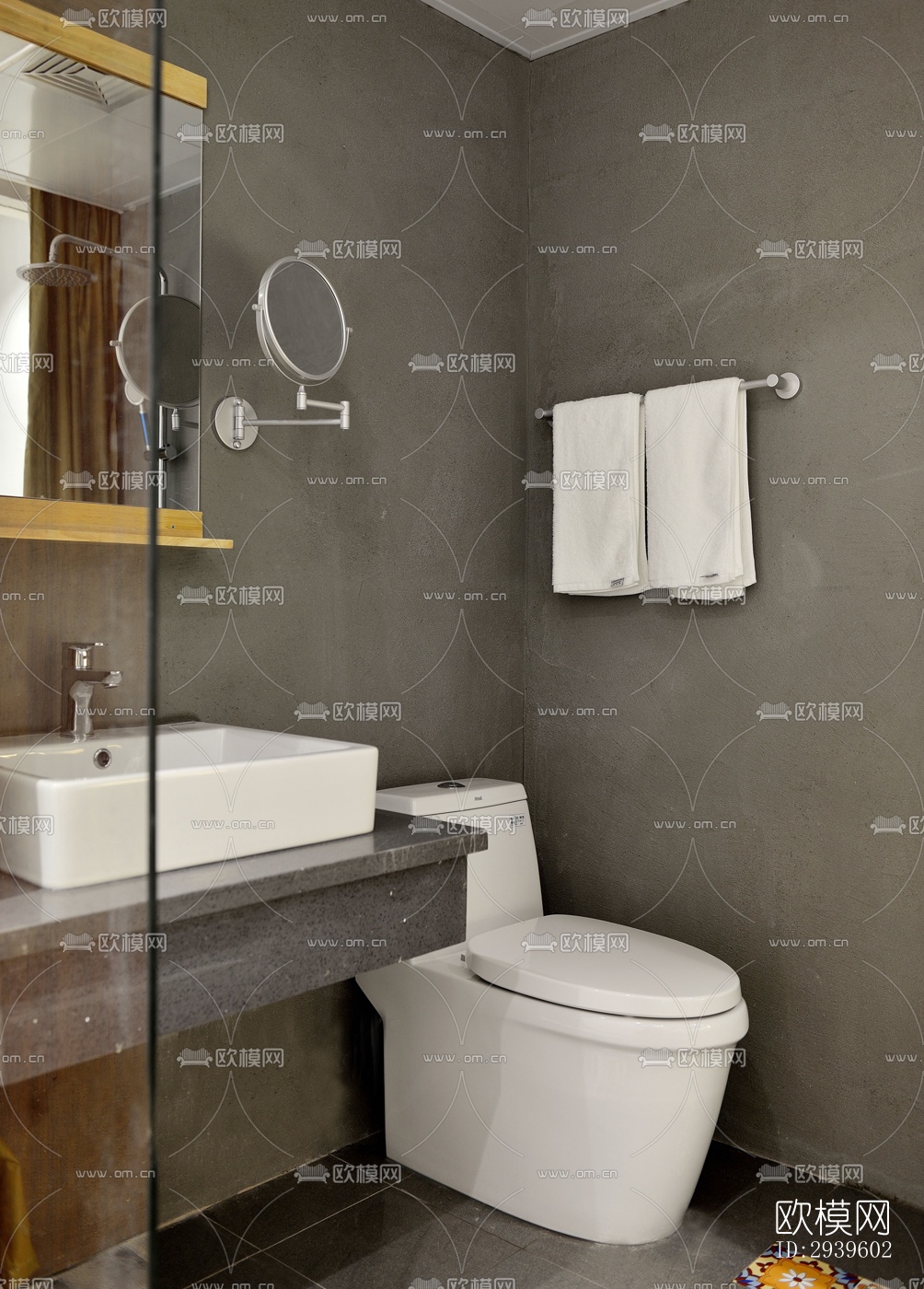 现代酒店民宿效果图下载（渲染图11）