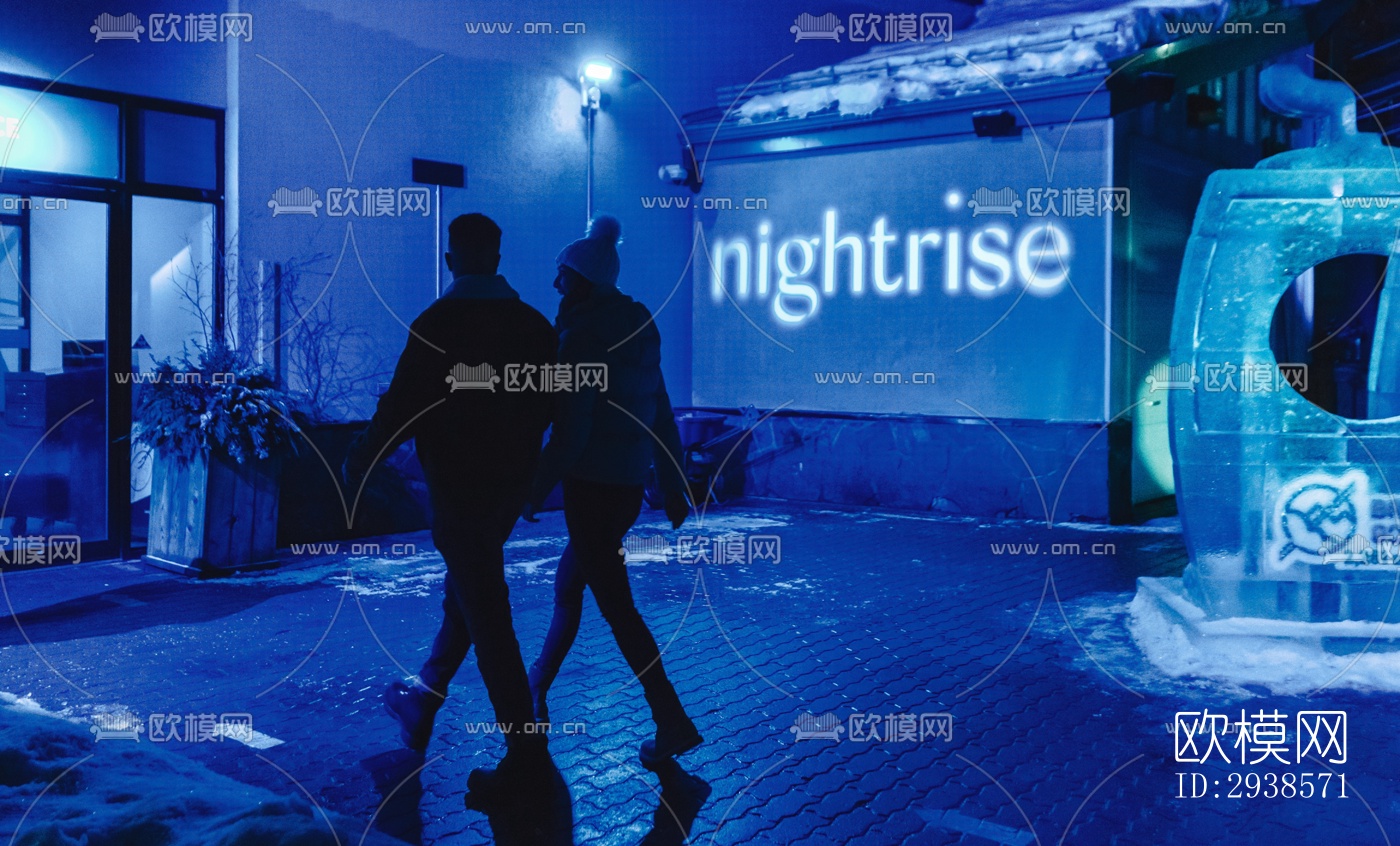 工业风展览展厅效果图下载（渲染图1）