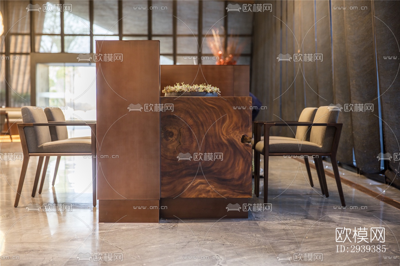 新中式酒店民宿效果图下载（渲染图6）