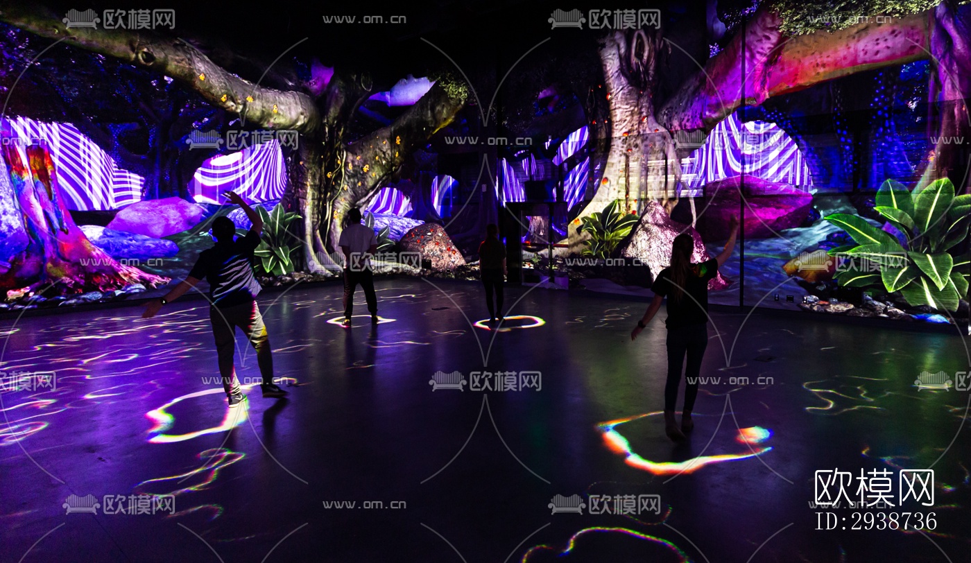 现代展览展厅效果图下载（渲染图12）