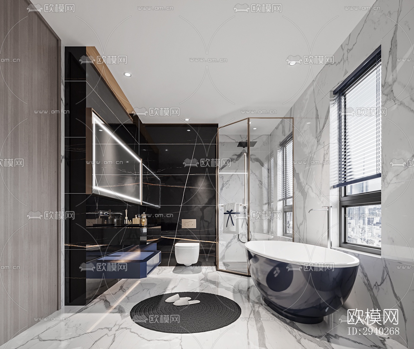 现代平层效果图下载（渲染图13）