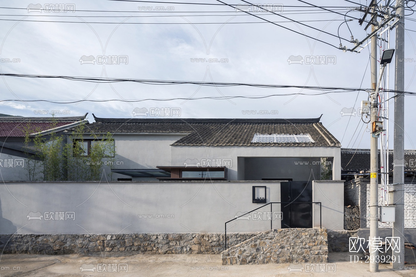 新中式酒店民宿效果图下载（渲染图15）